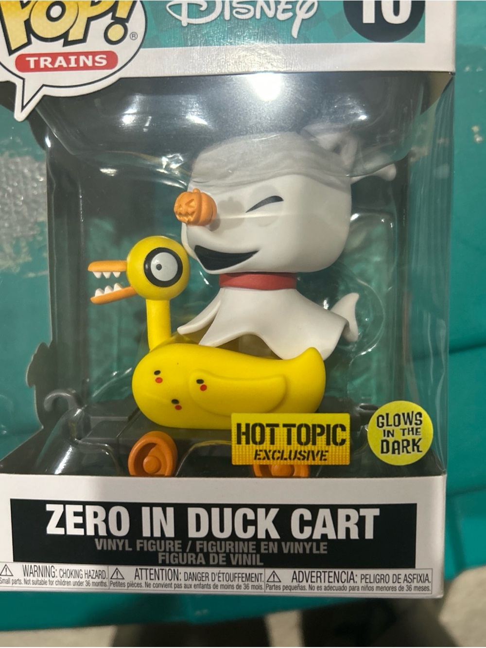 Disney Zero in Yellow Duck Cart Pop! Vinyl